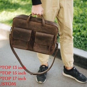 Maletín de piel para hombre para portátil,Maletín de piel,Maletín de piel para hombre,Maletín para portátil,Maletín de piel,Bolso tipo mensajero para portátil 15,6