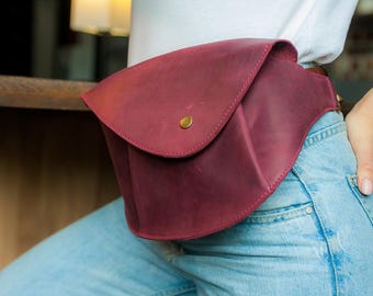 Leather fanny pack,Fanny pack,Leather bum bag,Leather waist bag,Personalized leather belt bag,Leather crossbody bag,Fanny pack for men