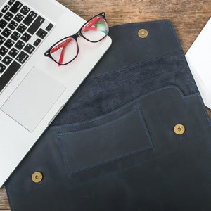 Handmade Leather Surface Pro Sleeve: Custom Laptop Case