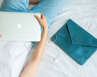 Funda de cuero para portátil: Funda personalizada para MacBook
