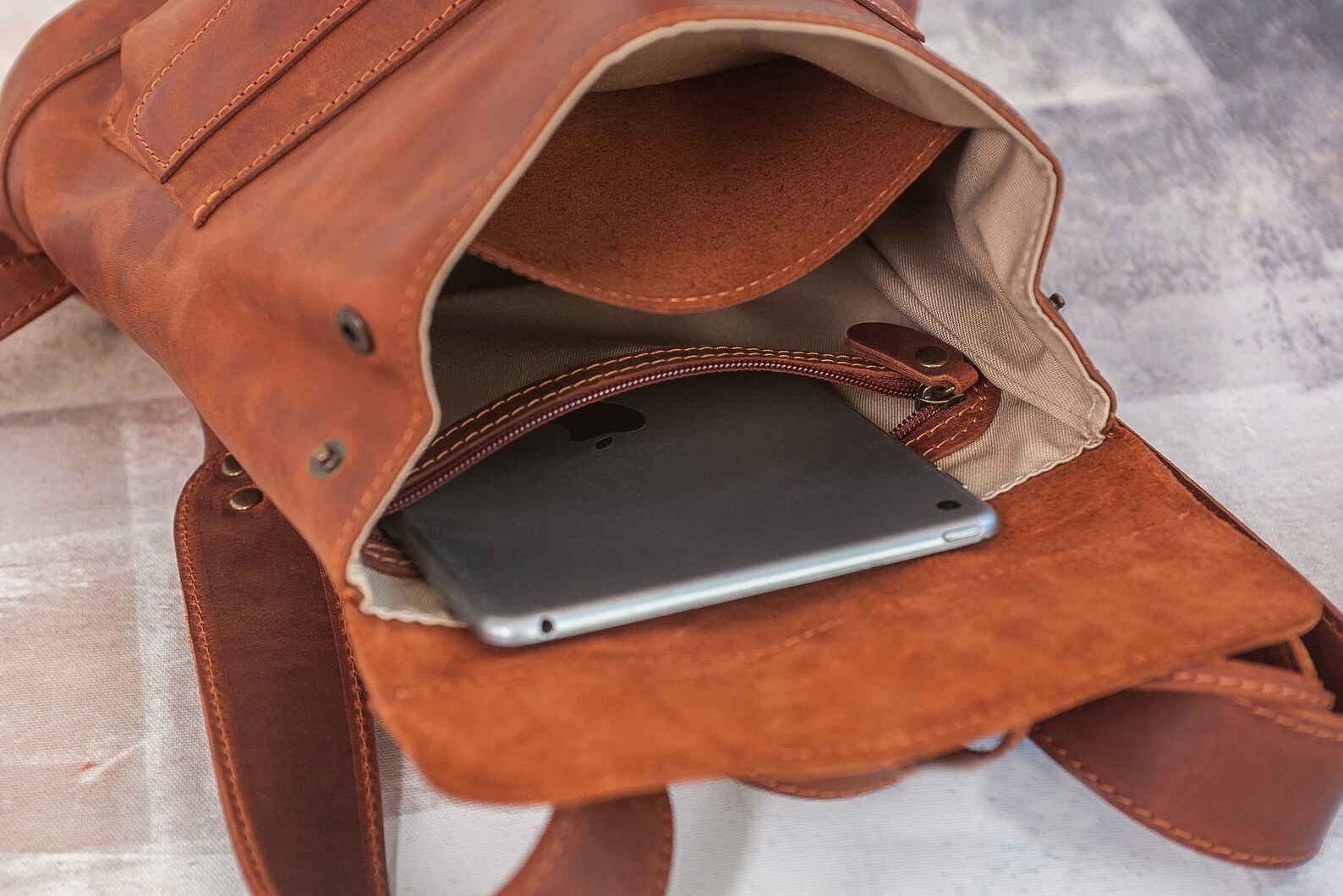 Leather Backpack Womenleather Backpack Purseleather Work Etsy