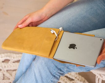 Handcrafted Leather iPad Case: Personalized Tablet Cover