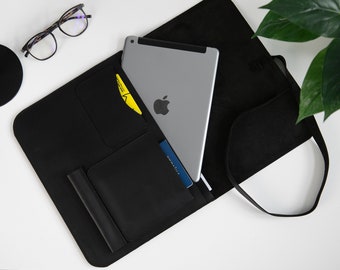 Handgjort svart Kindle-fodral: Minimalistiskt läsfodral