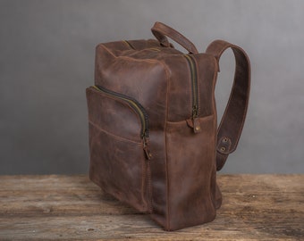 Leather backpack,Laptop backpack,Men leather backpack,Monogrammed backpack,Brown leather backpack,Backpack men,Waterproof leather backpack