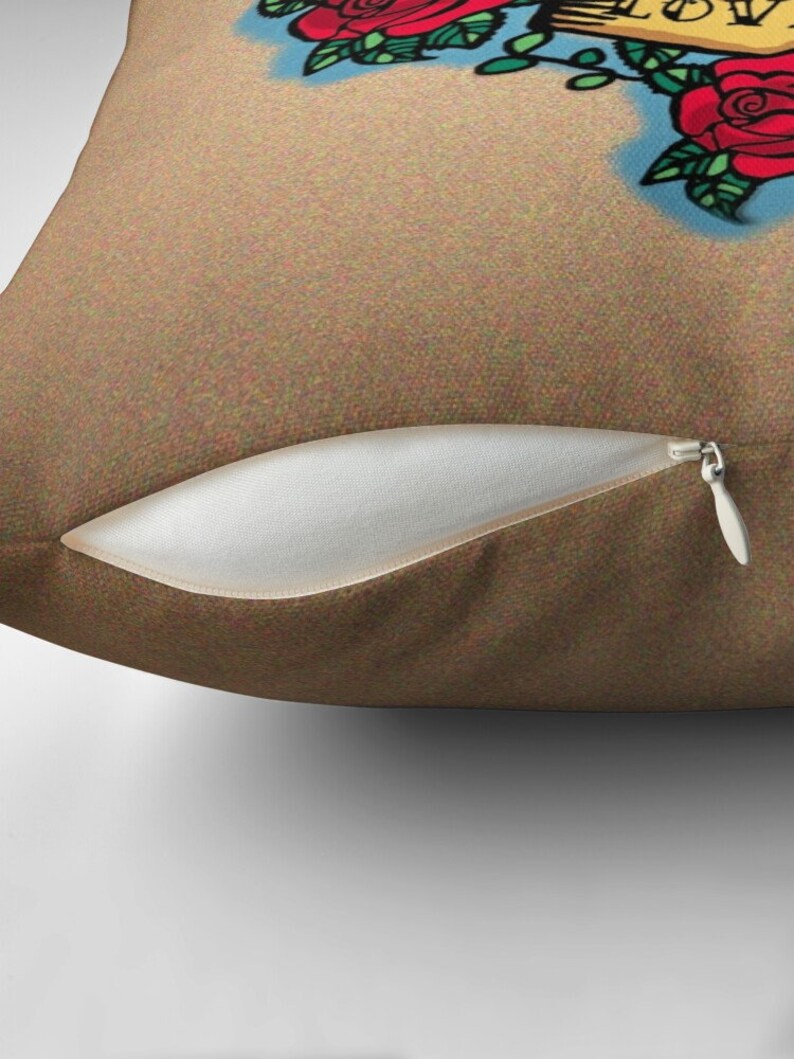 Pillow I Fucking Love You Throw Pillow Witchy Cushion Cover Floor Pillow Tattoo ADULT