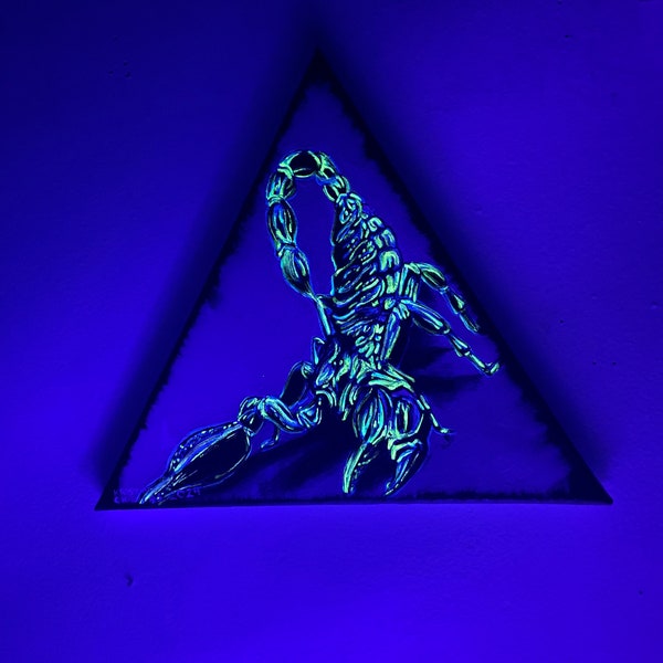 Neon Scorpion painting