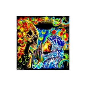 Neon Alien painting