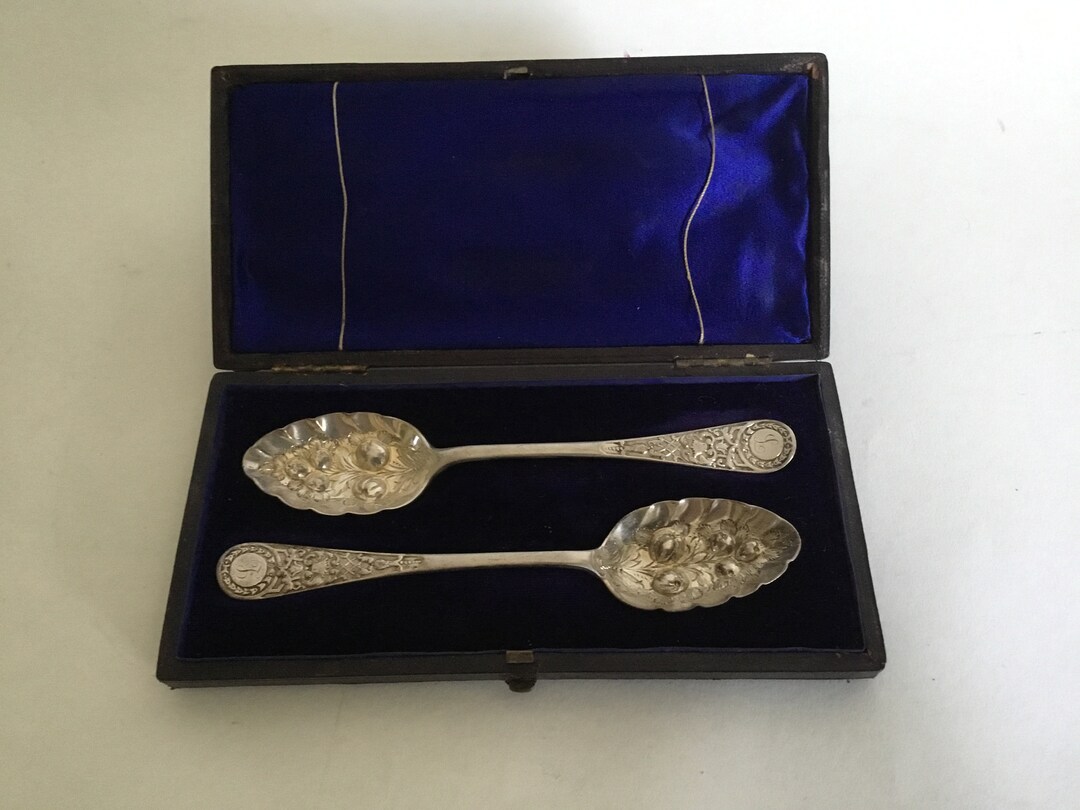 純銀 スターリング シルバー ベリースプーン サービングスプーン アンティーク アンティークベリースプーン - スターリングシルバー - 1879 - Etsy 日本