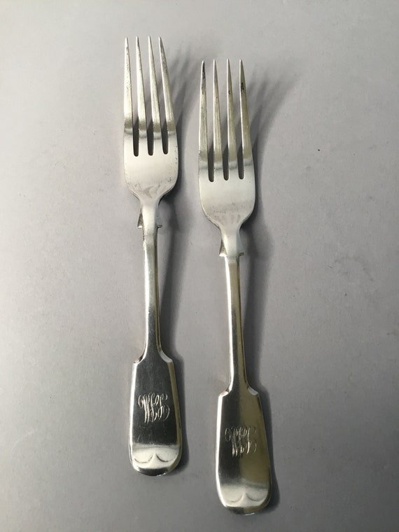 Antique Sterling Silver Forks  1922