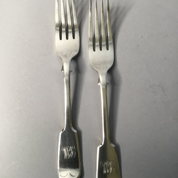 Antique Sterling Silver Forks  1922