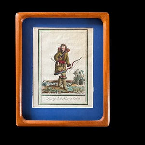 Antique original print Sauvage de la Baye de Hudson