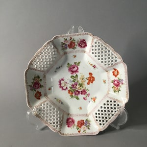 Vintage/Antique Porcelain ajouree plate