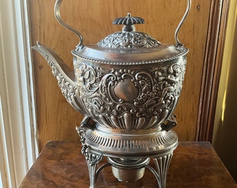 Victorian silver plated teapot Maxfield & Sons