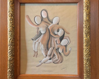 Early Marsha Kennedy drawing on paper 1972