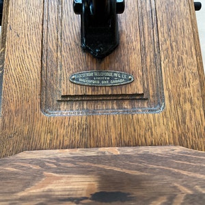 Antique wall crank telephone by Dominion Telephone Company of Waterford,Ontario image 5