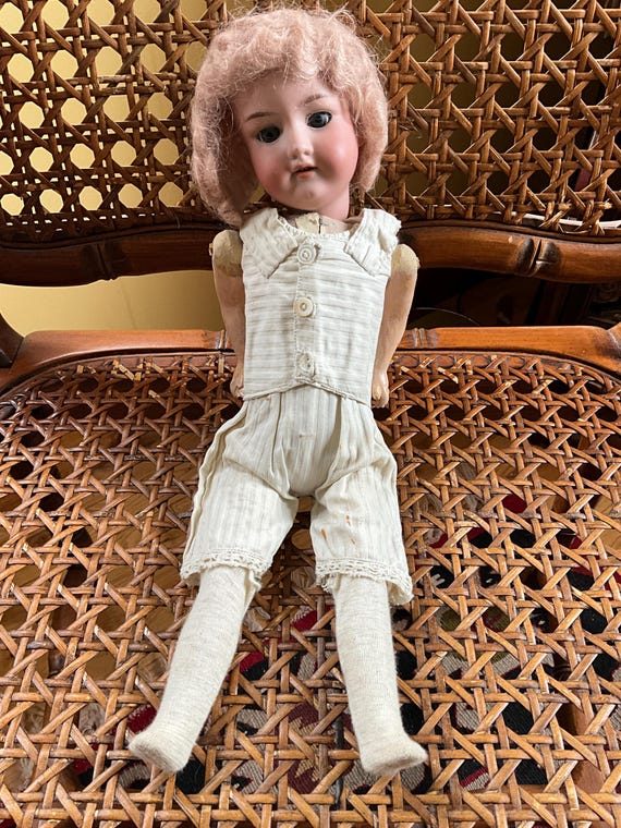 アンティーク ドイツ Armand Marseille 製 ビスクドールヘッド Armand