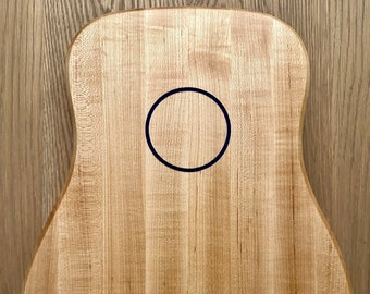 Hard Maple Acoustic Guitar Cutting Board