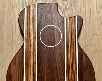 Walnut/Zebrawood/Hard Maple Acoustic Guitar Cutting Board