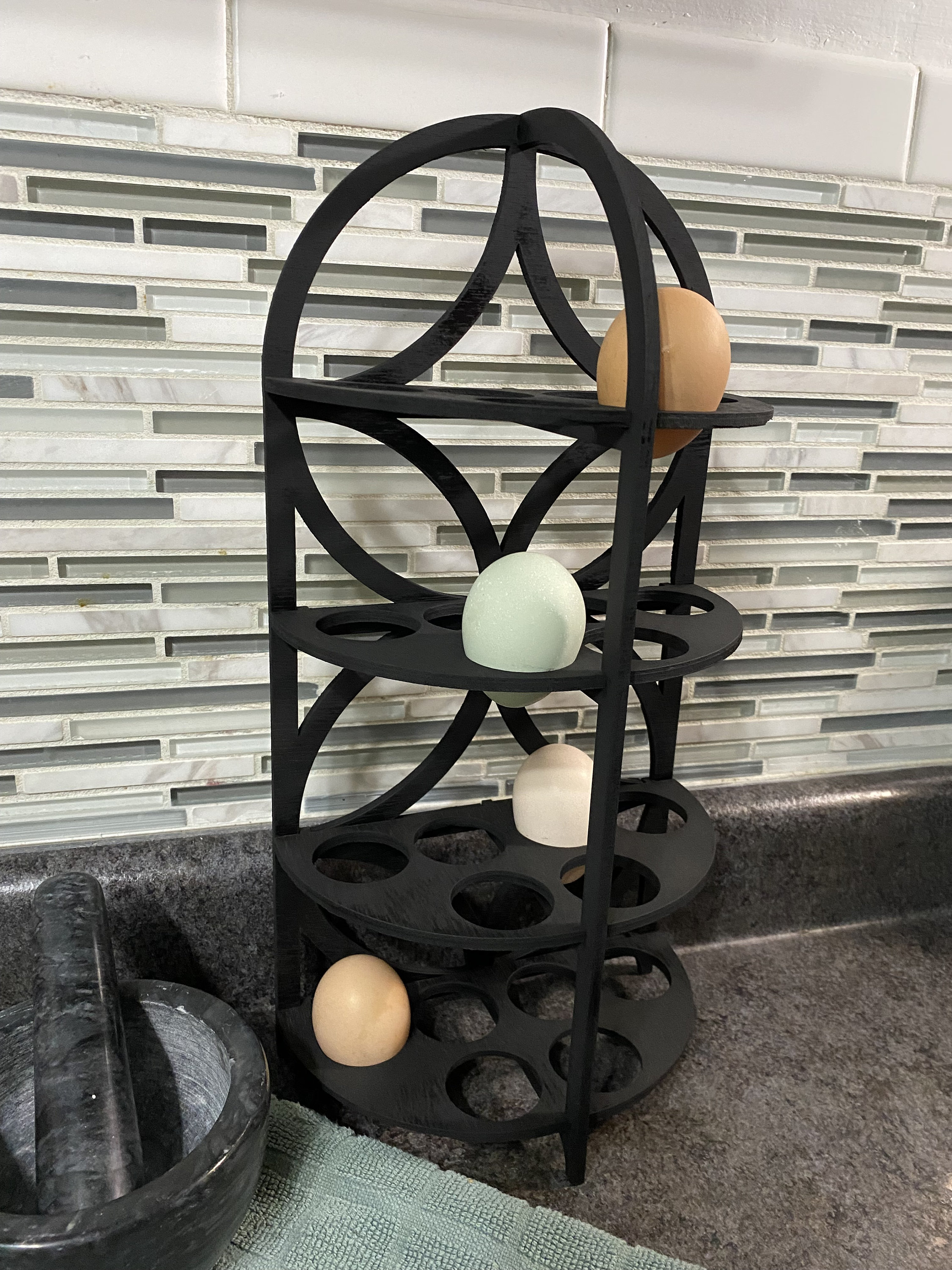4-tier Egg Rack SVG Project/easy to Assemble Egg Rack/farmhouse Style ...