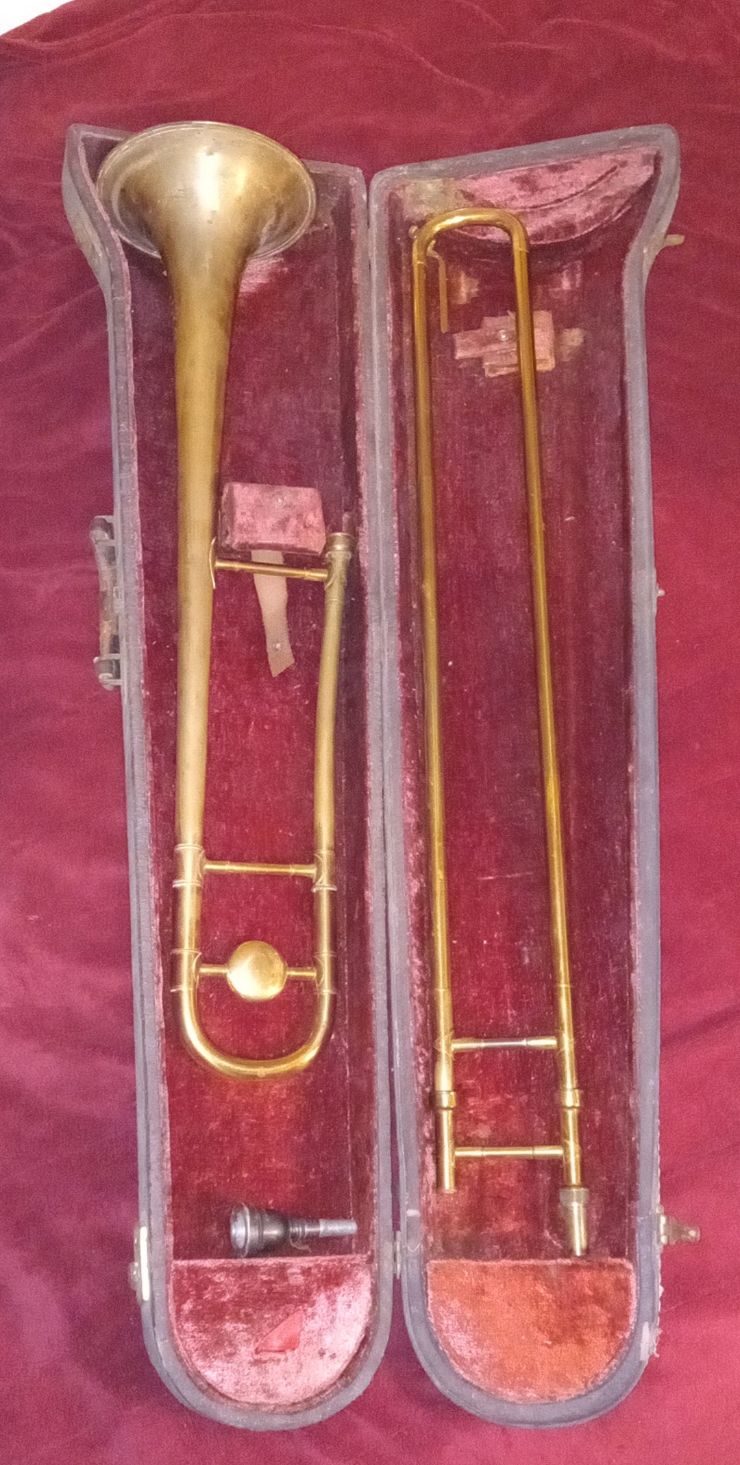 Antique French Trombone 1920's Musical Instrument Etsy