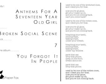 Broken Social Scene 'Anthems for a Seventeen Year-Old Girl' History –  Billboard