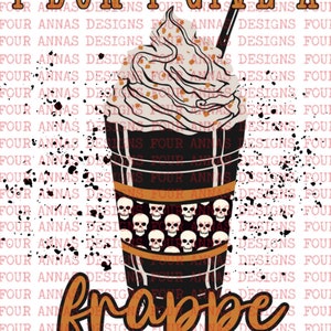 I don’t give a frappe, skulls, coffee, funny, adult humor, sarcastic, punny, retro, boho, leopard print, PNG, sublimation designs, vintage