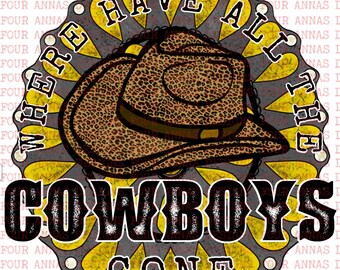 Cowboys, Concho, Yellow, cowgirl, cowboy hat, western, country, boho , sublimation designs