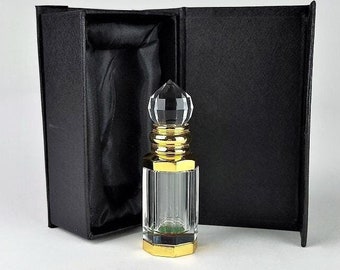 Oriental Crystal Perfume Oil Bottle: Handmade Attar Vial (3 gr)