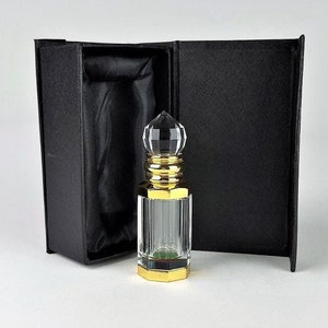 Frasco de cristal oriental para perfumes de aceite y attar - capacidad de 3 gr. - frasco de cristal para aceite perfumado - frasco para perfume de aceite