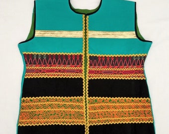 Gender neutral Afghan embroidered waistcoat - waskat - tribal waistcoat vest