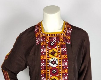 Vintage kaftan robe from Turkmenistan