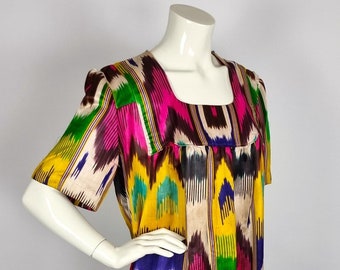 SALE: Original vintage 1960's ikat dress