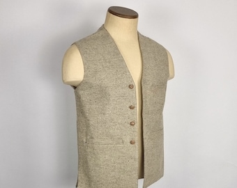 Afghan pure woollen waistcoat, made from raw wool patoo fabrics - Size S