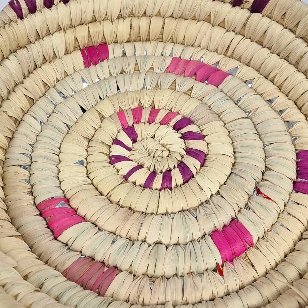 Handmade Egyptian Papyrus Tray Basket Etsy