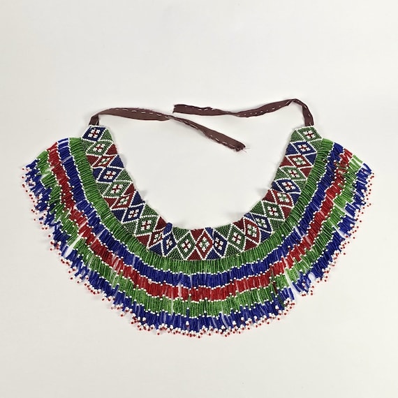 Colorful Beaded Kuchi Belt: Afghan Tribal Belly Dance Hip  display picture 3