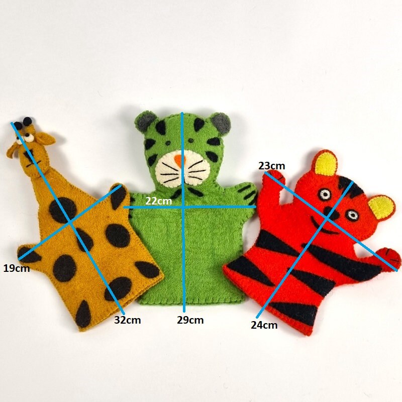 Marionnette à Main Tigre En Peluche - Jouet Interactif Pour Enfants, Histoire, école, Anniversaire - Environ 26 Cm