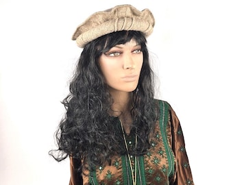 Wool Pashtun Pakol Hat: Afghan Chitral Cap, Gender Neutral