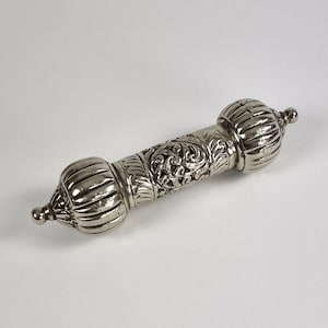Oriental brass parchment scroll holder, SMALL marriage certificate holder, wedding card holder, love letter holder, wedding proposal holder