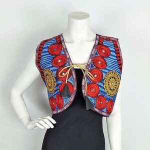 Vintage 1970s Tribal Embroidered Waistcoat: Afghan Vest