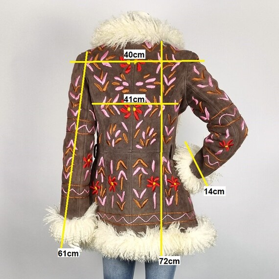 Short Afghan Leather Biker Jacket With Colorful Embroidery Short Afghan Leather Biker Jacket With Colorful Embroidery