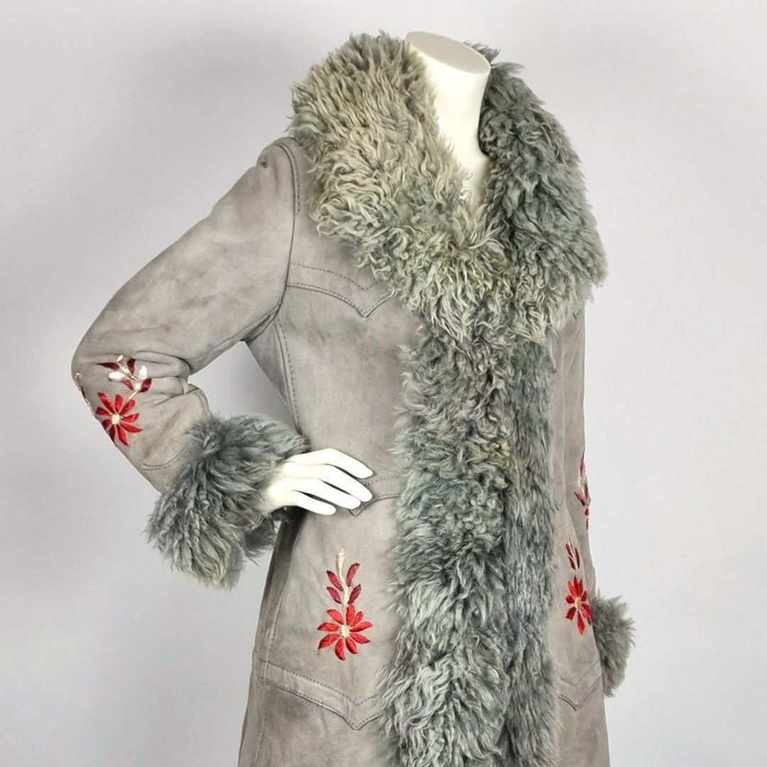 Long Vintage 1960s Afghan Penny Lane Coat Sheepskin Etsy