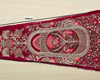 Recycled XXL Zardosi Embroidery Patch: Indian Wedding Dress