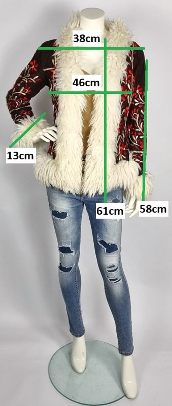 Short Afghan Leather Biker Jacket With Colorful Embroidery
