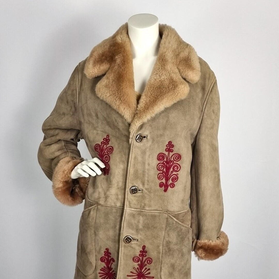 Half Long Vintage Afghan Penny Lane Coat for Unisex Etsy