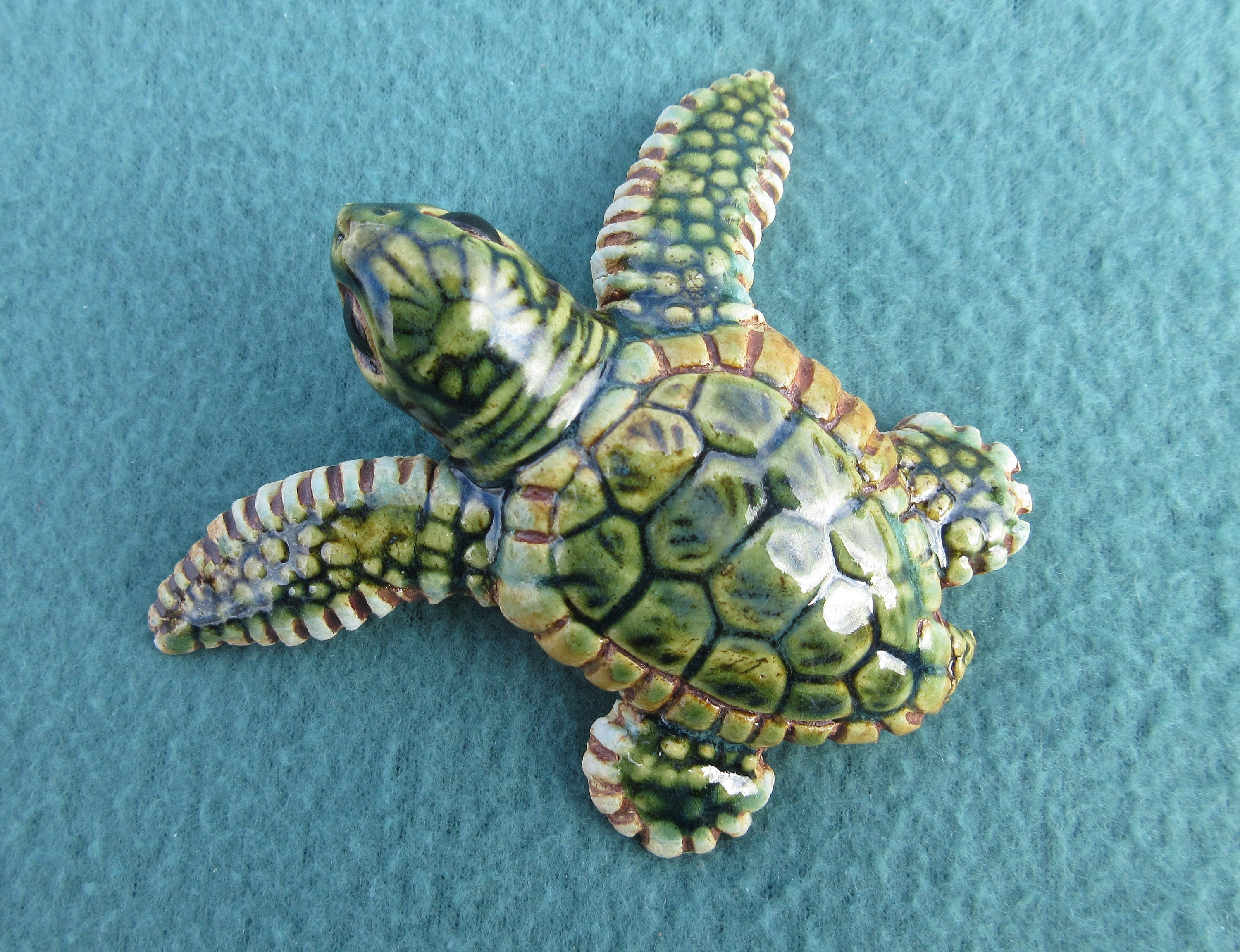 Life Size, Hand-crafted, Newly Emerged Ceramic Sea Turtle Hatchling - Etsy