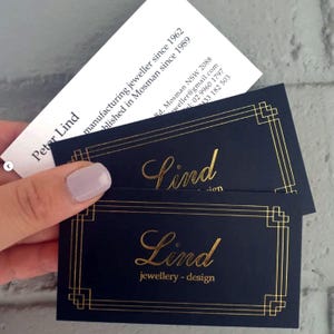 Gold Foil Business Cards - Custom Printed Gold Foil Business Cards