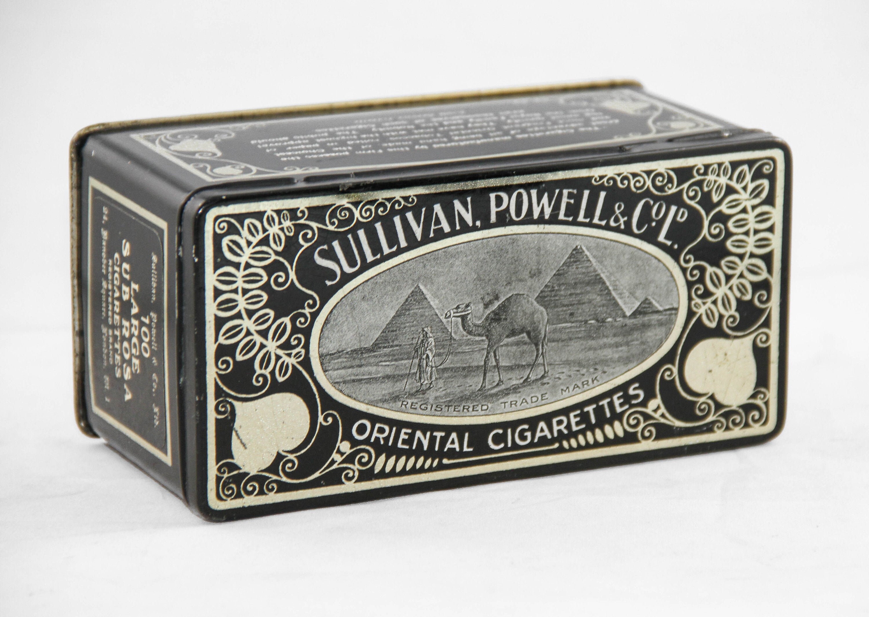 sullivan powell tobacco 1920s Sullivan Powell & Co Ltd. Oriental Cigarette Tin Vintage Tobacciana