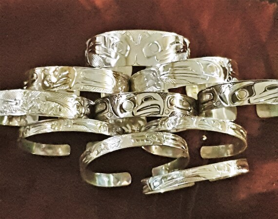 Choose Your Own Haida Animal Braceletcustom Engraved Haida - Etsy Canada Choose Your Own Haida Animal Braceletcustom Engraved Haida - Etsy Canada