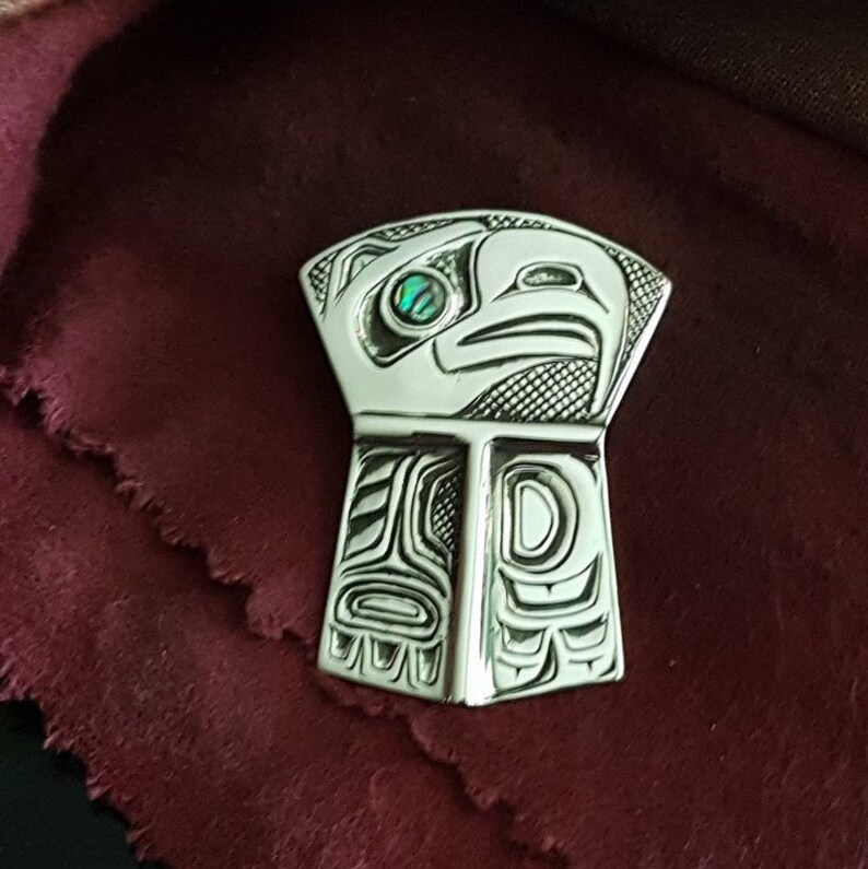 Haida Eagle Shield Pendant Haida Copper Haida Gwaii Etsy