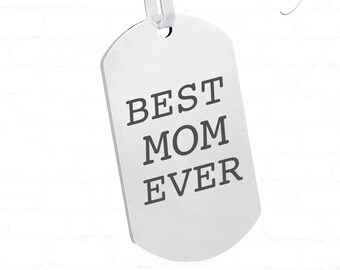 Silver Gold Engraved Custom Dog Tag Necklace, Personalized Dog Tag, Men Women boyfriend bride groomsman gift, wedding photo, photo engraved